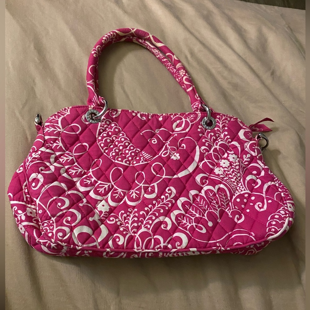 Vera Bradley Twirly Birds Purse in Pink